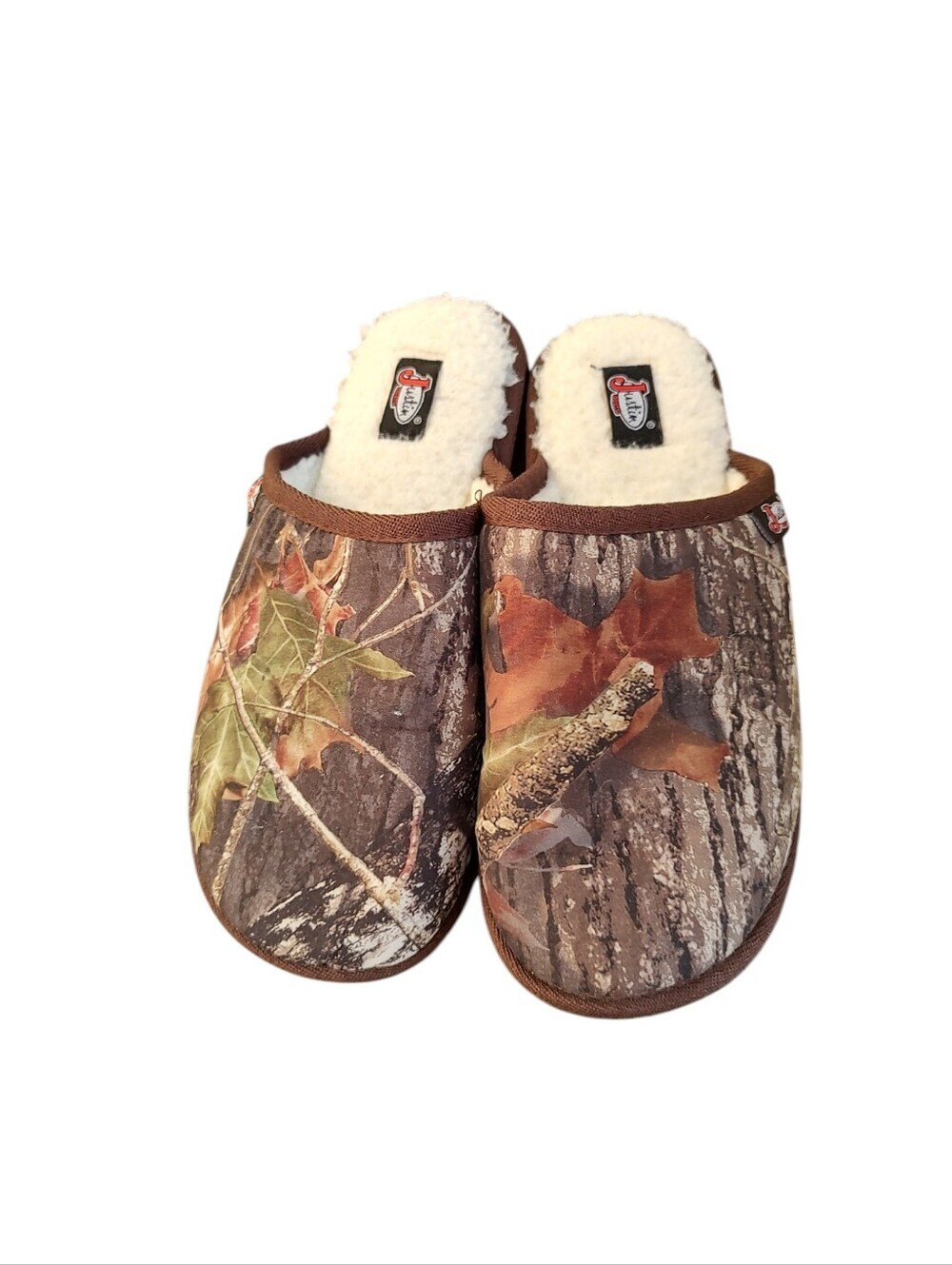 Justin Camouflage Slippers With Shearling Lining